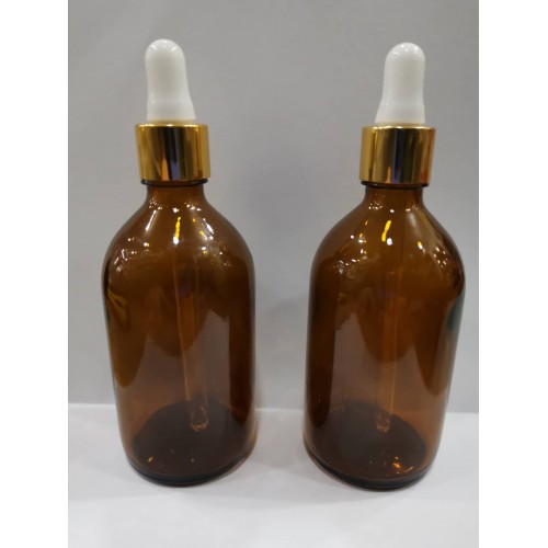 100cc Amber Pipetli Damlalıklı Şişe - APD06