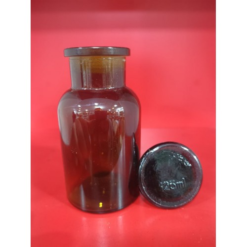 Cam Kapaklı 125 ml Amber Şişe - FZU02