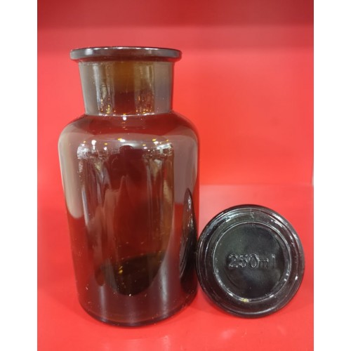 Cam Kapaklı 250 ml Amber Şişe - FZU03