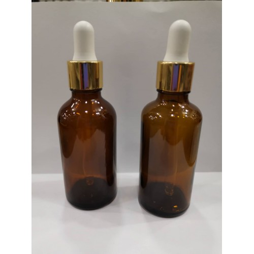 50cc Amber Pipetli Damlalıklı Şişe - APD05