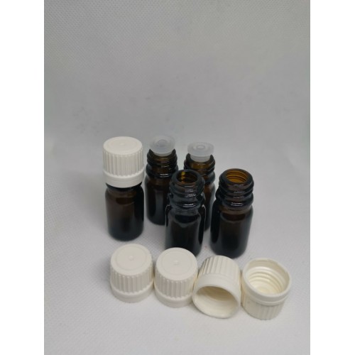 5cc Amber İç Damlalıklı ve Kapaklı Şişe - İD001