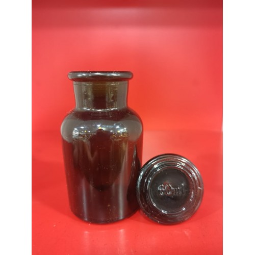 Cam Kapaklı 60 ml Amber Şişe - FZU01