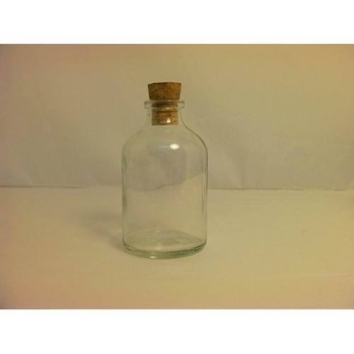 Minik Kavanozlar ve Minik Şişeler 100 cc Serum Şişe Mantarlı - MS006